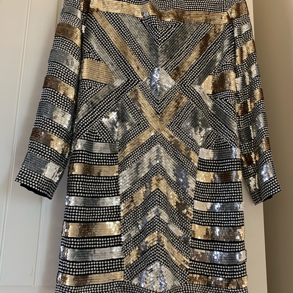 Dundas Sequin Mini Dress size 38 - Picture 3 of 11